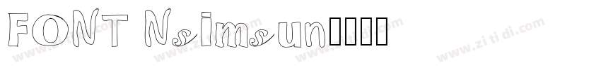 FONT Nsimsun字体转换